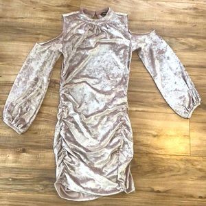 Long sleeve dress w/ a little shoulder exposure